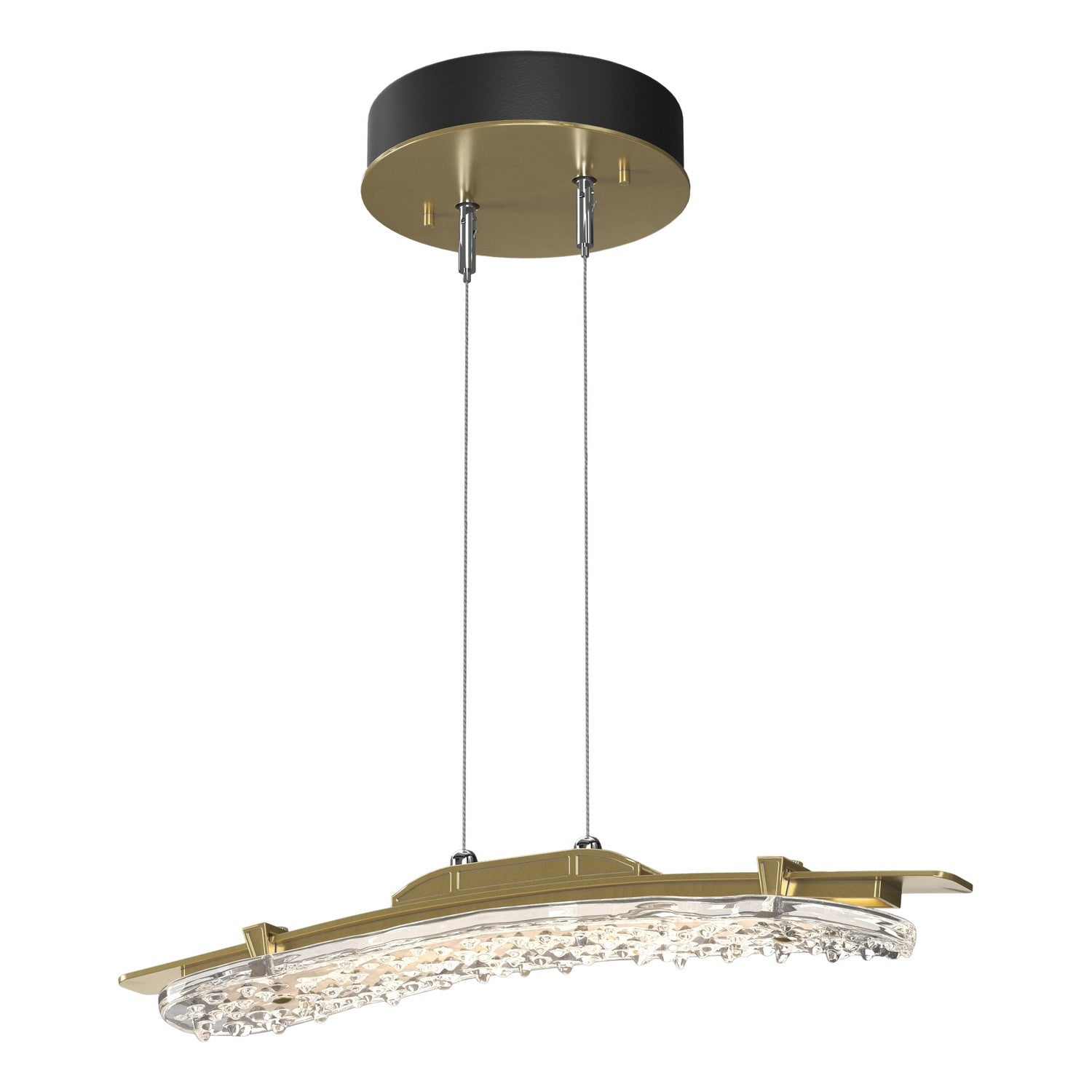 Hubbardton Forge - 137585-LED-STND-86-ZM0747 - LED Pendant - Glissade - Modern Brass