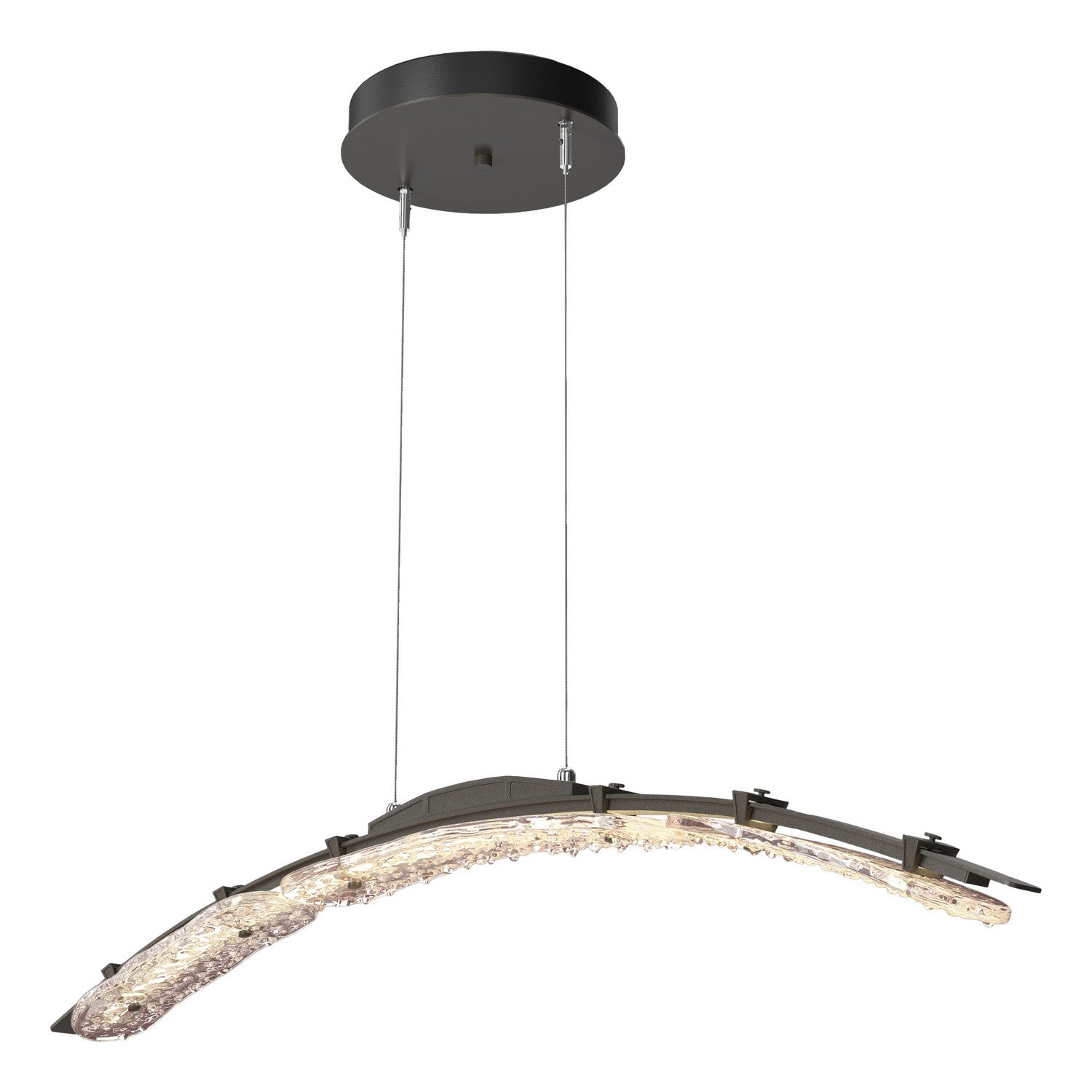 Hubbardton Forge - 137586-LED-STND-07-ZM0749 - LED Pendant - Glissade - Dark Smoke