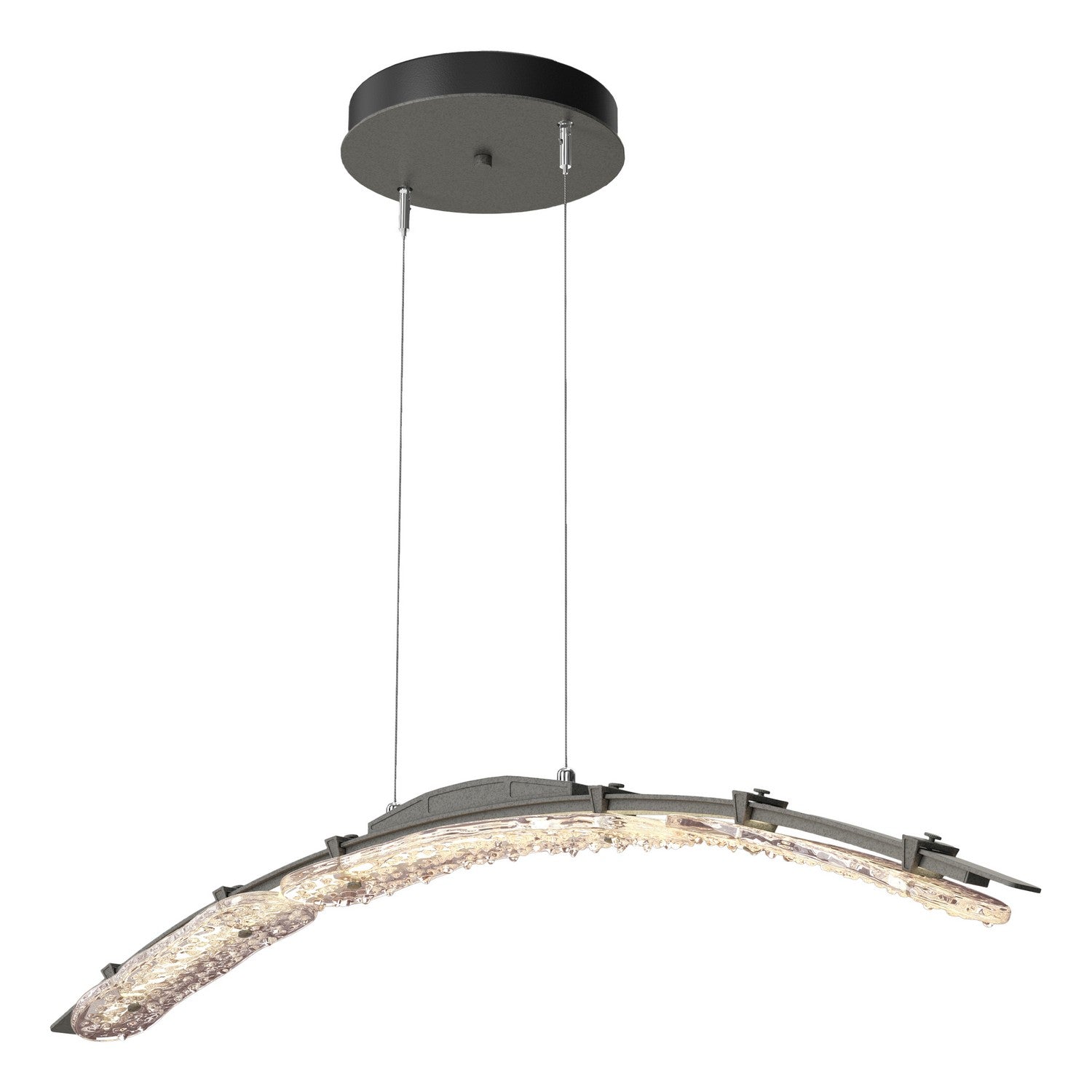 Hubbardton Forge - 137586-LED-STND-20-ZM0749 - LED Pendant - Glissade - Natural Iron