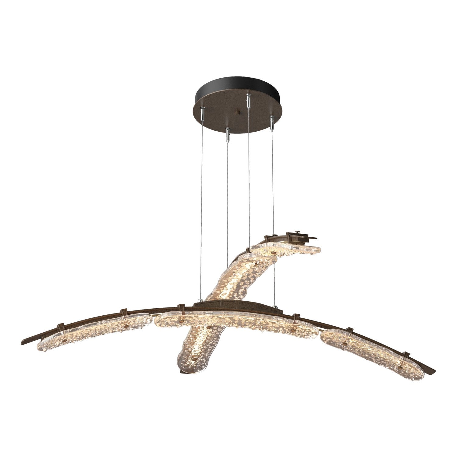 Hubbardton Forge - 137587-LED-STND-05-ZM0749 - LED Pendant - Glissade - Bronze