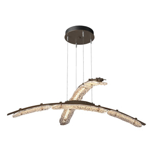 Hubbardton Forge - 137587-LED-STND-05-ZM0749 - LED Pendant - Glissade - Bronze