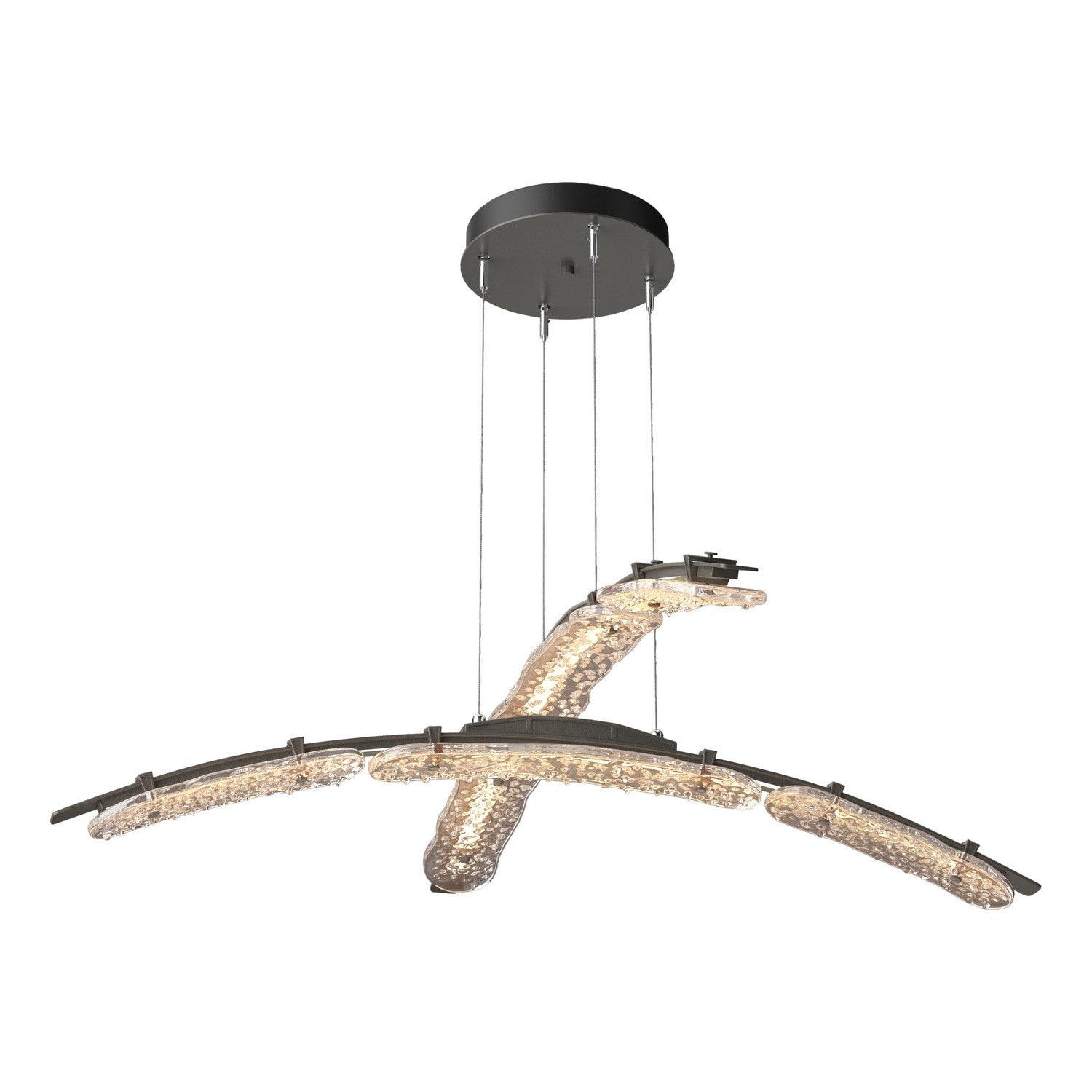 Hubbardton Forge - 137587-LED-STND-07-ZM0749 - LED Pendant - Glissade - Dark Smoke