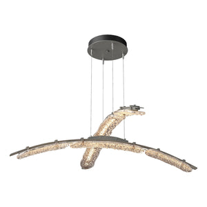 Hubbardton Forge - 137587-LED-STND-20-ZM0749 - LED Pendant - Glissade - Natural Iron