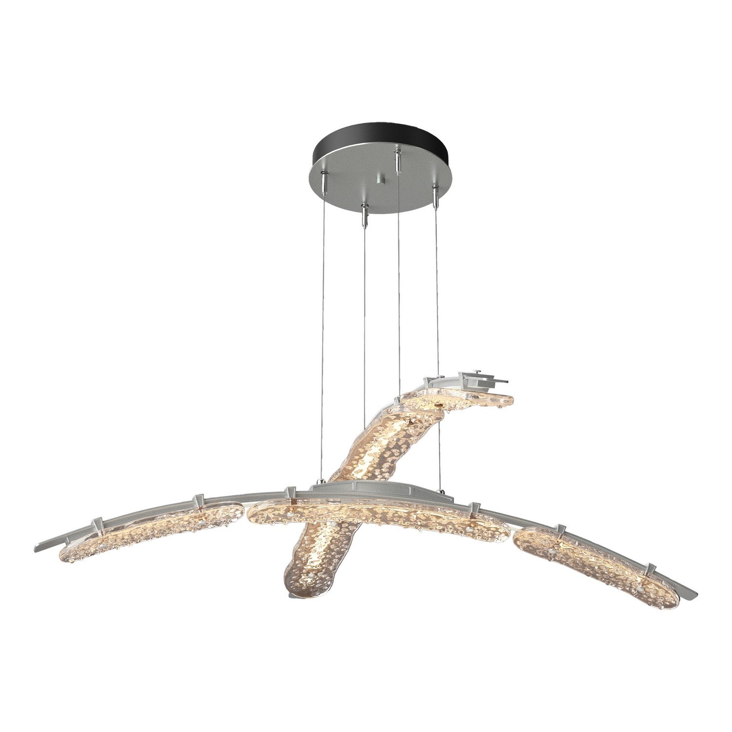 Hubbardton Forge - 137587-LED-STND-82-ZM0749 - LED Pendant - Glissade - Vintage Platinum