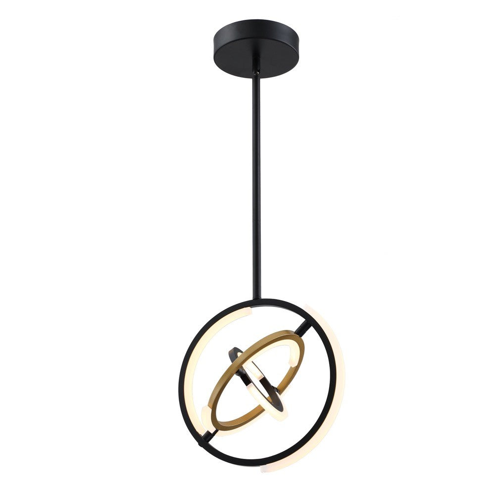 Artcraft - AC6742BB - LED Pendant - Trilogy - Black and Gold