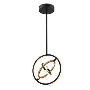 Artcraft - AC6742BB - LED Pendant - Trilogy - Black and Gold