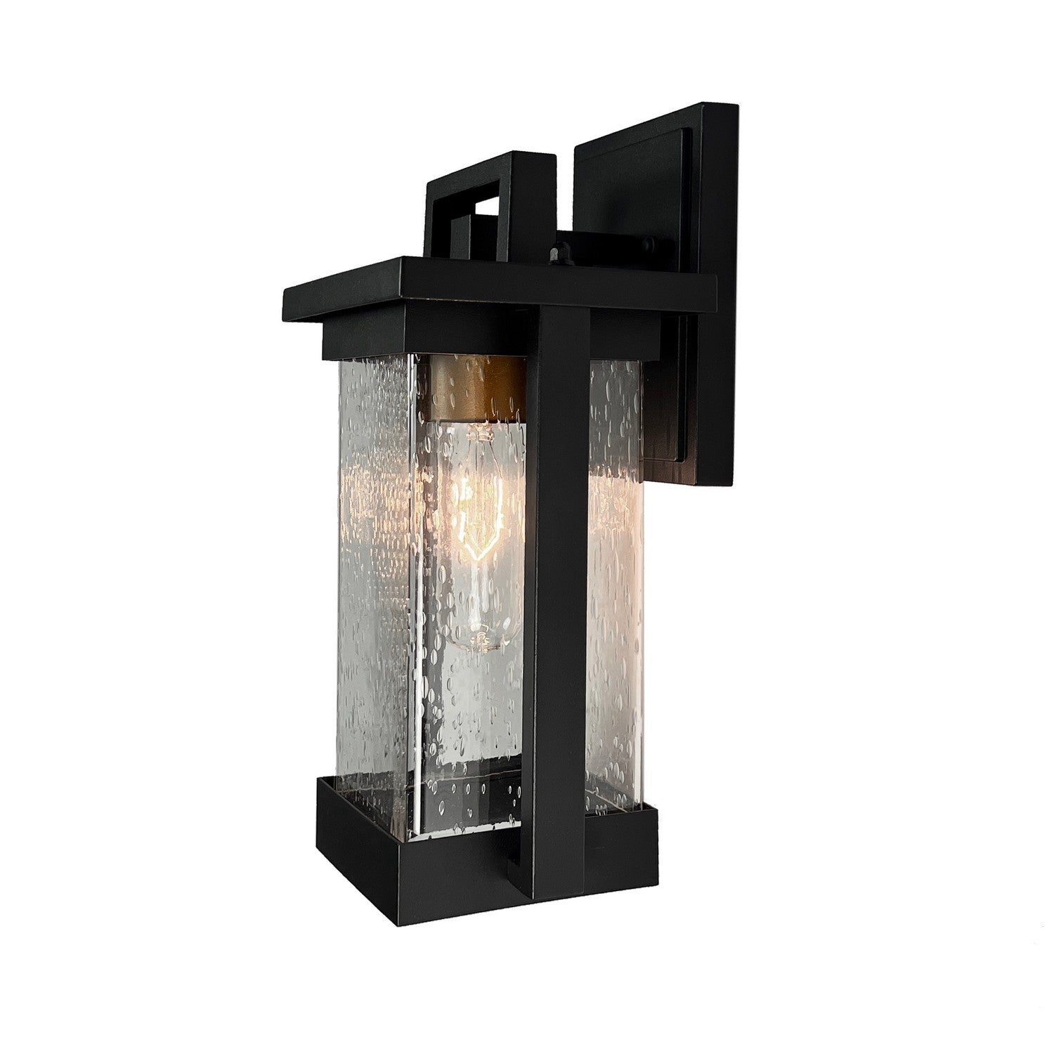 Artcraft - AC8021BK - One Light Outdoor Wall Sconce - Port Charlotte Collection - Matte Black