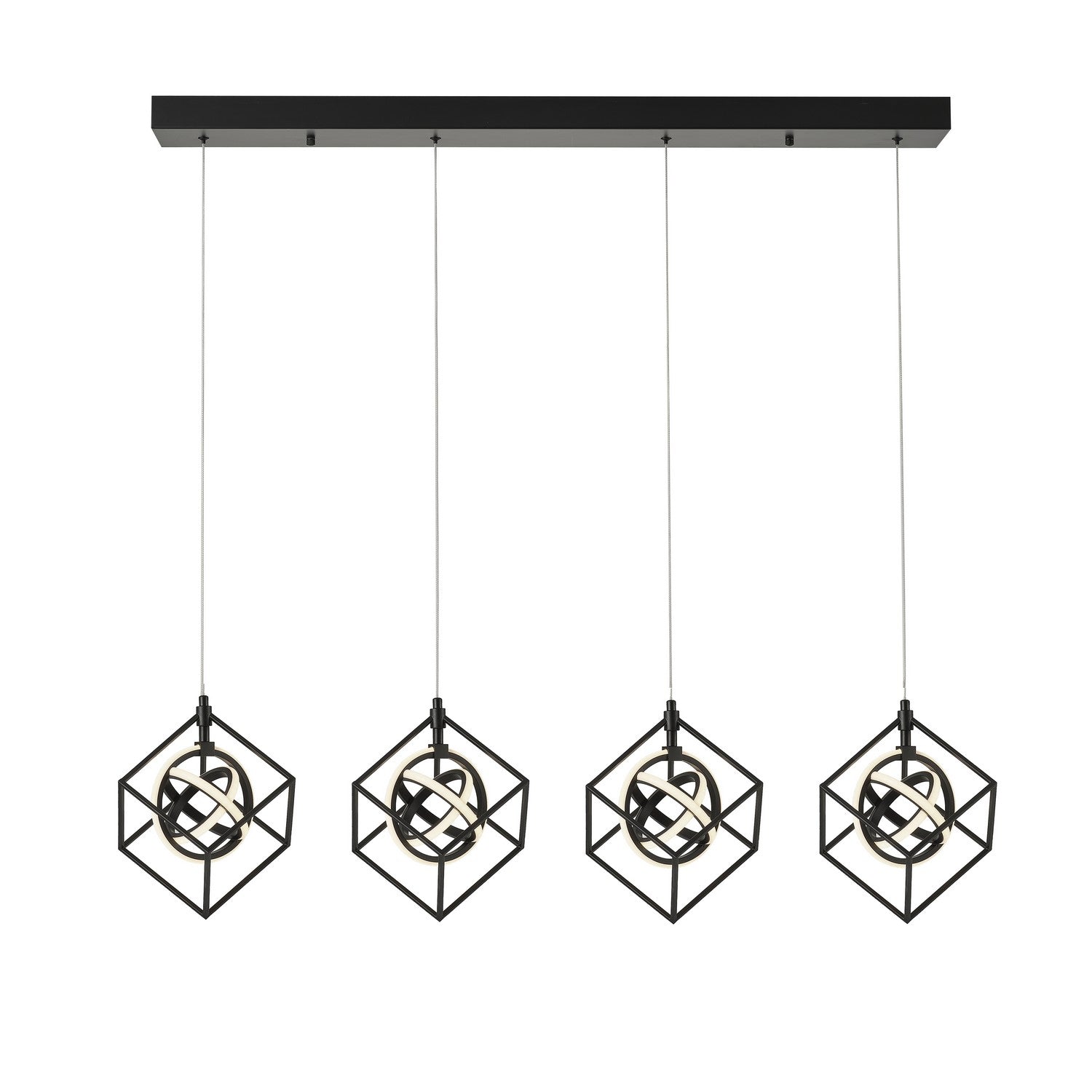 Artcraft - AC1012 - LED Island Pendant - Tulip - Matte Black