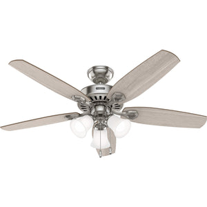 Hunter - 52729 - 52"Ceiling Fan - Builder - Brushed Nickel