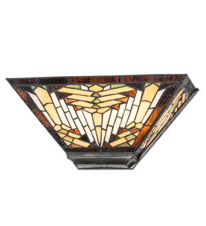 Meyda Tiffany - 177435 - Two Light Wall Sconce - Nuevo - Burnished Steel