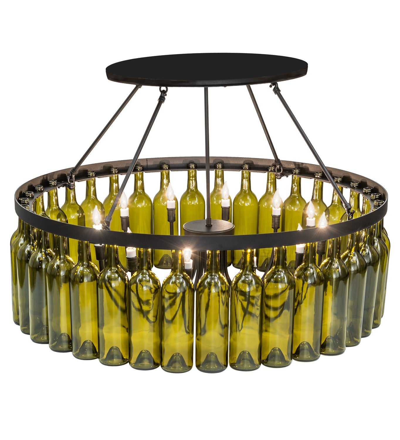 Meyda Tiffany - 215697 - 12 Light Chandelier - Tuscan Vineyard - Black Metal