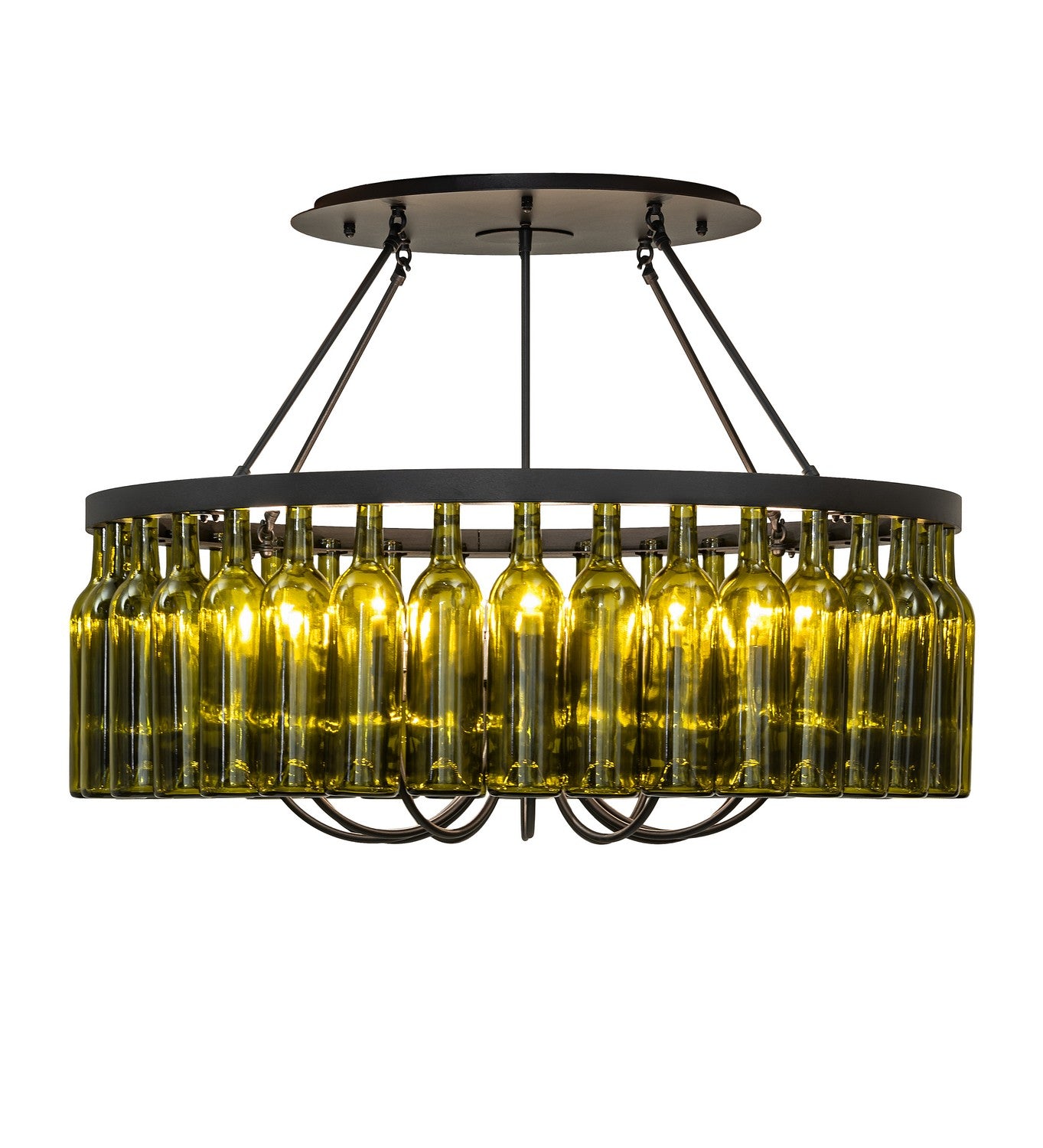 Meyda Tiffany - 215697 - 12 Light Chandelier - Tuscan Vineyard - Black Metal