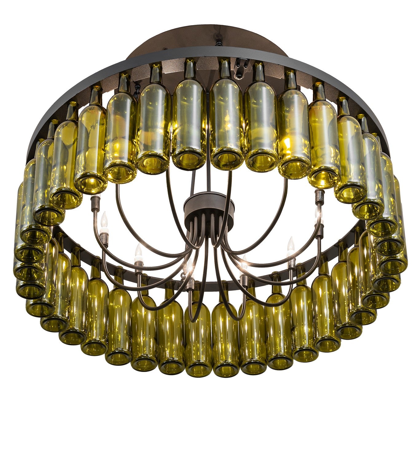 Meyda Tiffany - 215697 - 12 Light Chandelier - Tuscan Vineyard - Black Metal