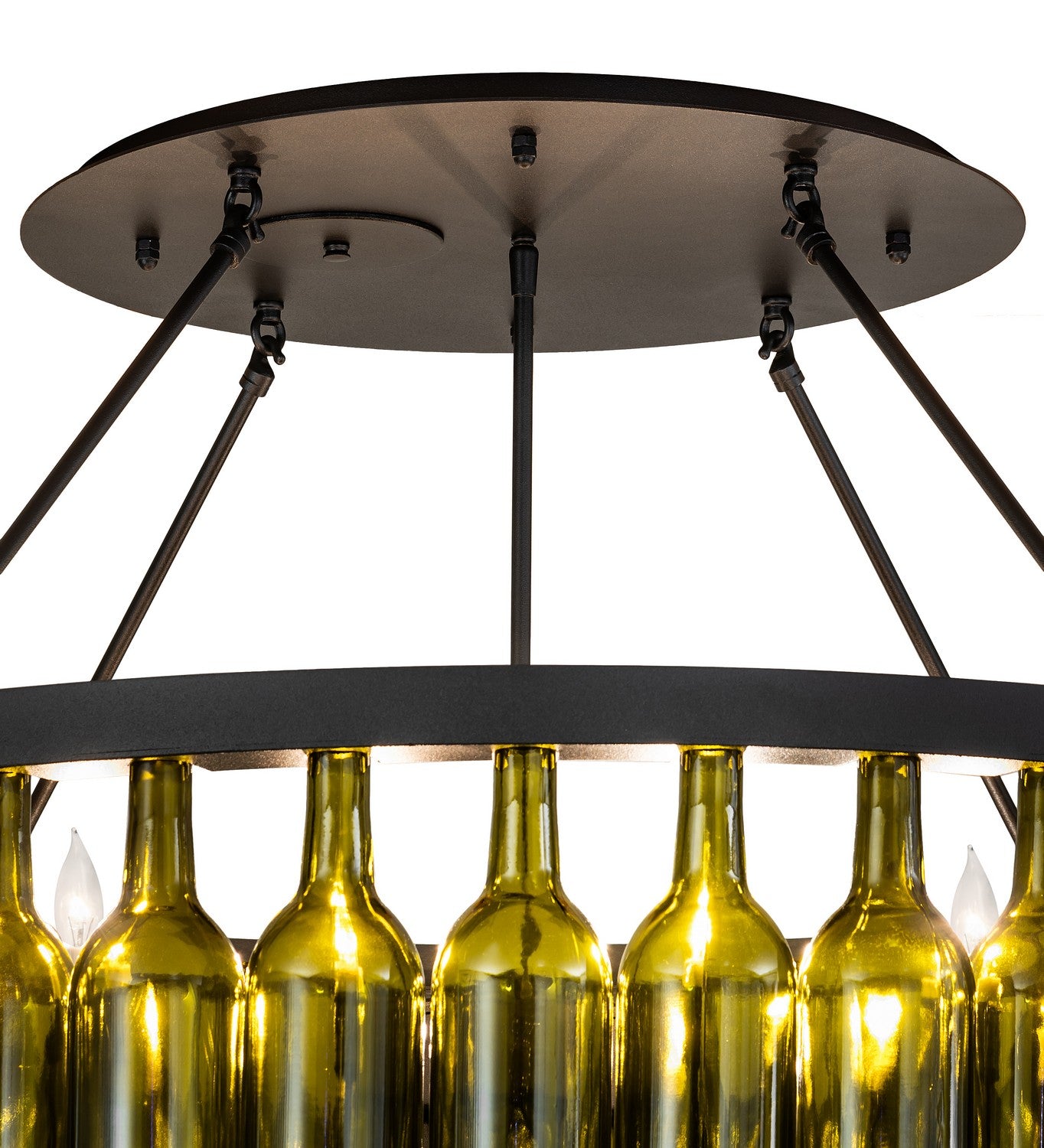 Meyda Tiffany - 215697 - 12 Light Chandelier - Tuscan Vineyard - Black Metal