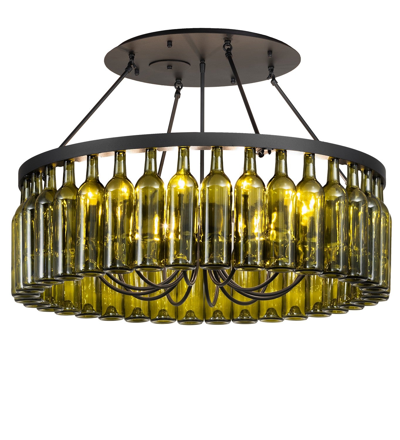 Meyda Tiffany - 215697 - 12 Light Chandelier - Tuscan Vineyard - Black Metal