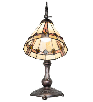 Meyda Tiffany - 244793 - One Light Table Lamp - Belvidere - Mahogany Bronze