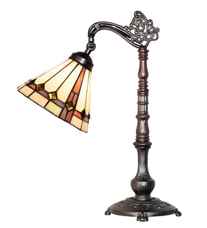 Meyda Tiffany - 244793 - One Light Table Lamp - Belvidere - Mahogany Bronze