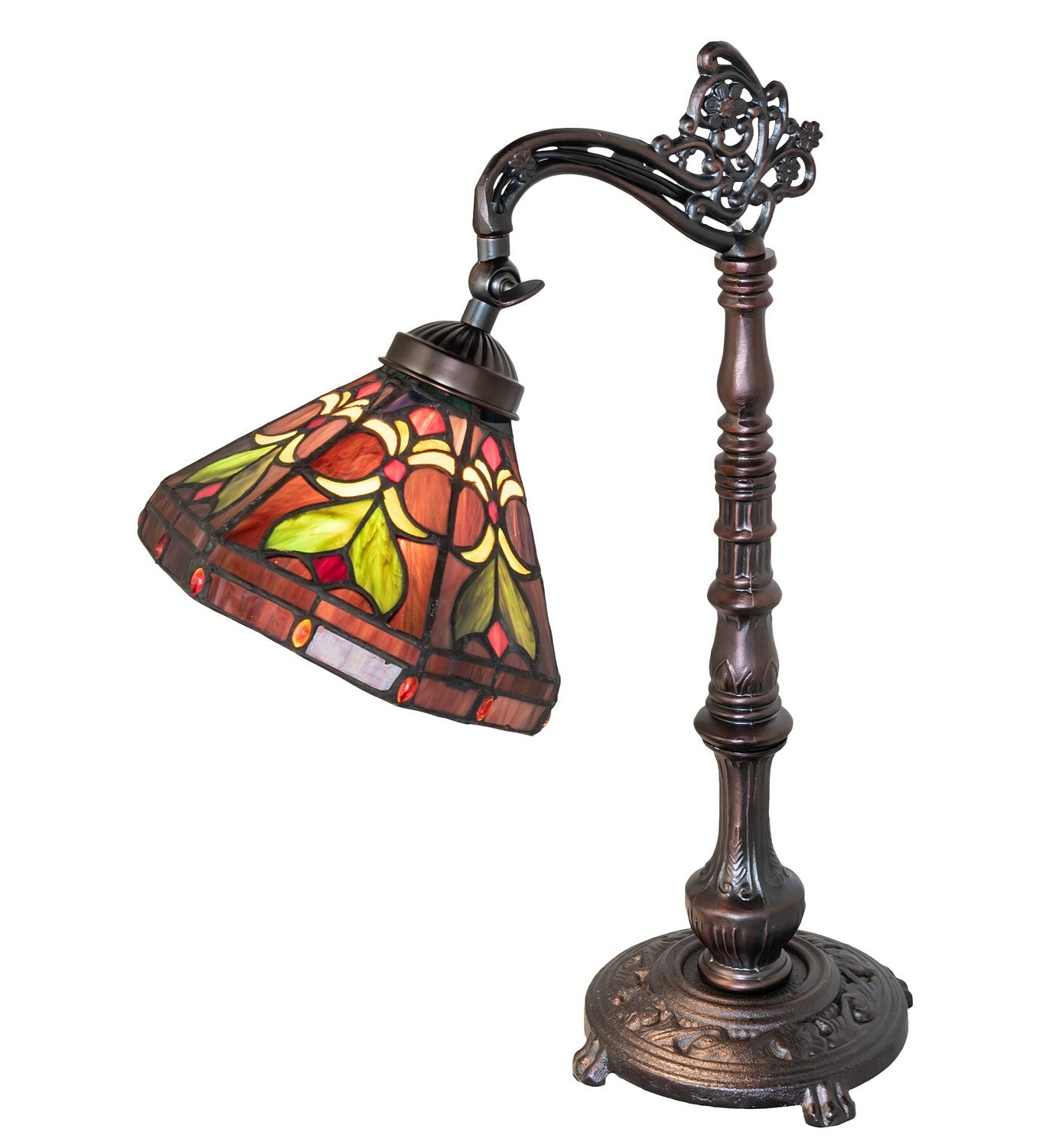 Meyda Tiffany - 244794 - One Light Table Lamp - Middleton - Mahogany Bronze