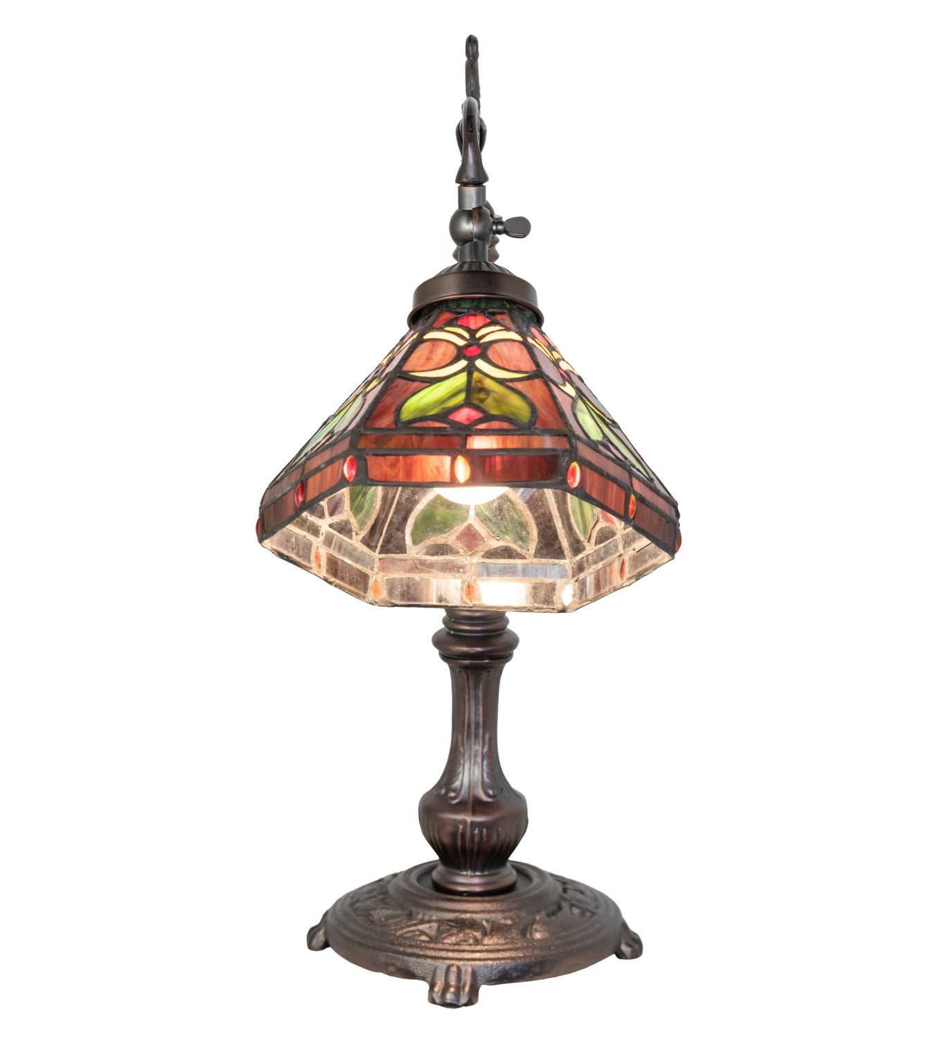 Meyda Tiffany - 244794 - One Light Table Lamp - Middleton - Mahogany Bronze