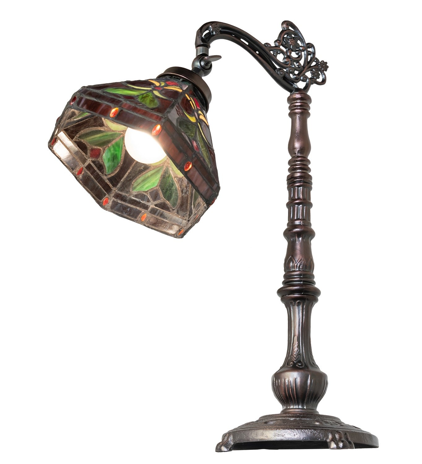 Meyda Tiffany - 244794 - One Light Table Lamp - Middleton - Mahogany Bronze