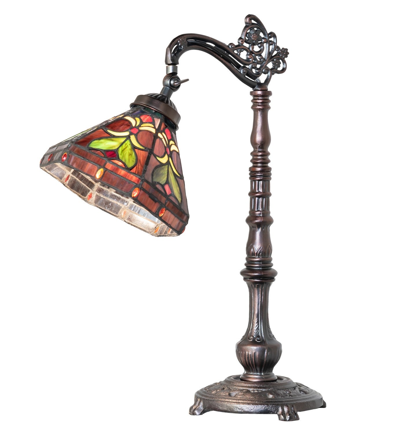 Meyda Tiffany - 244794 - One Light Table Lamp - Middleton - Mahogany Bronze