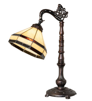 Meyda Tiffany - 244795 - One Light Table Lamp - Topridge - Mahogany Bronze