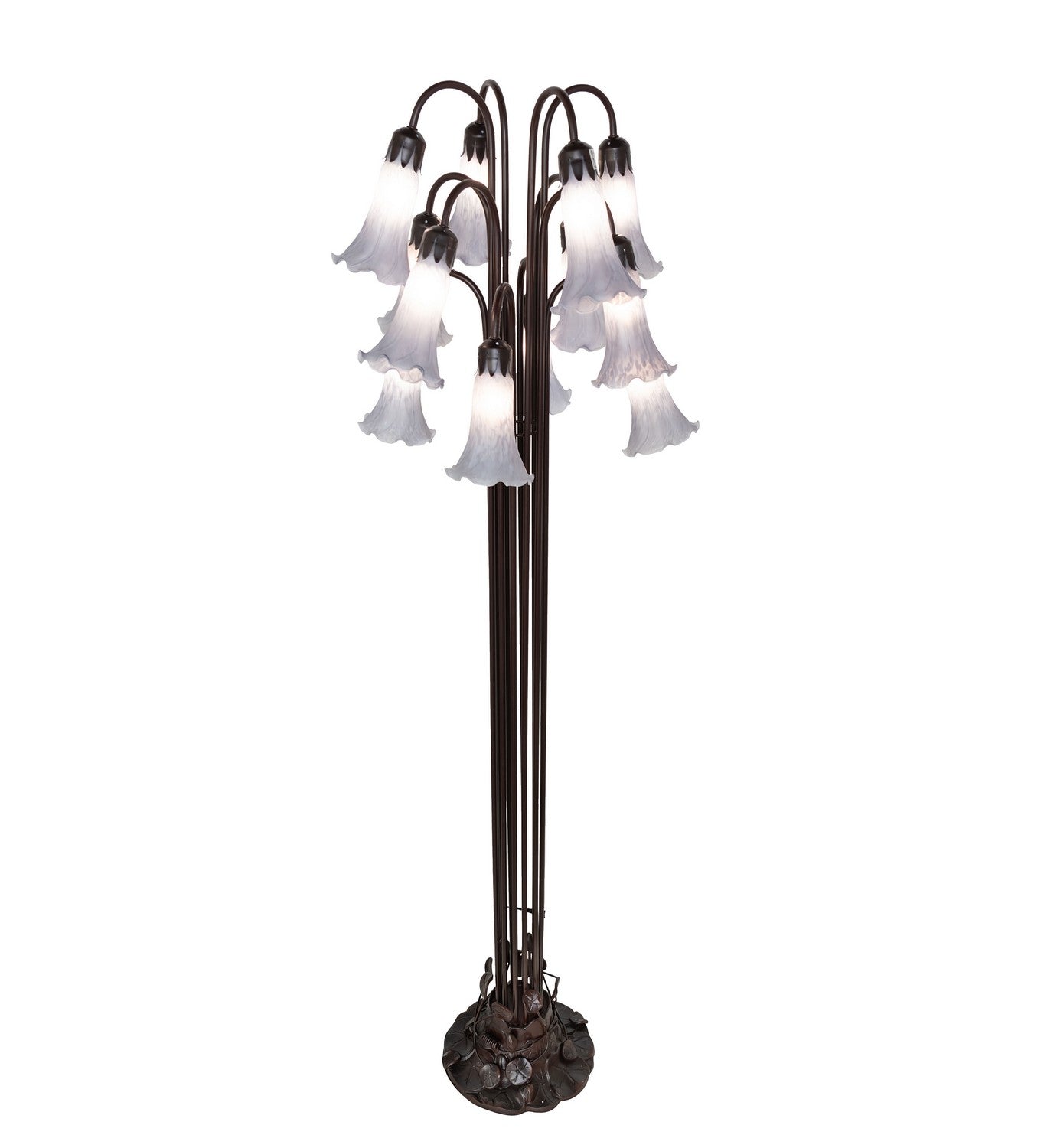 Meyda Tiffany - 251696 - 12 Light Floor Lamp - Gray - Mahogany Bronze