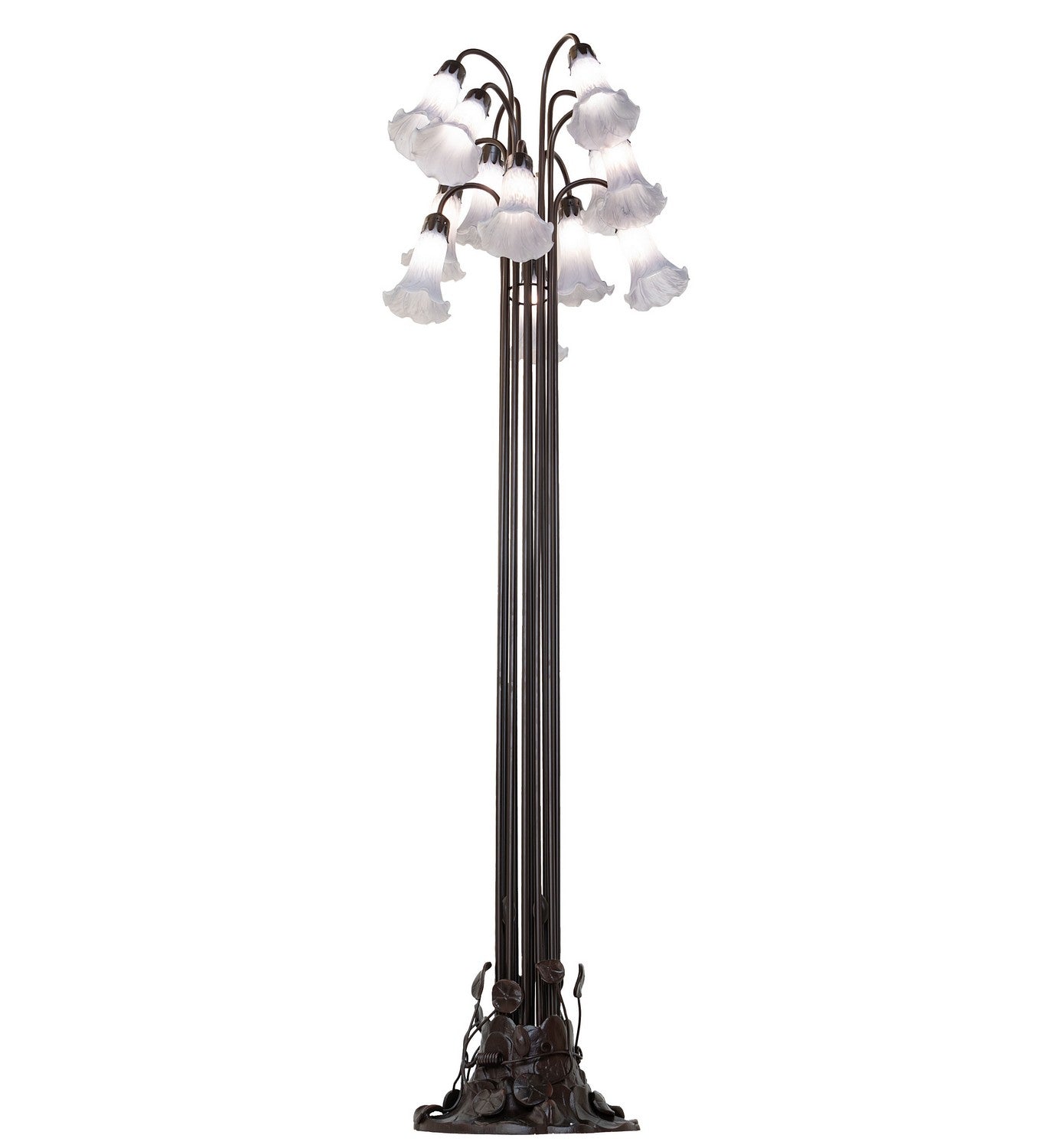 Meyda Tiffany - 251696 - 12 Light Floor Lamp - Gray - Mahogany Bronze