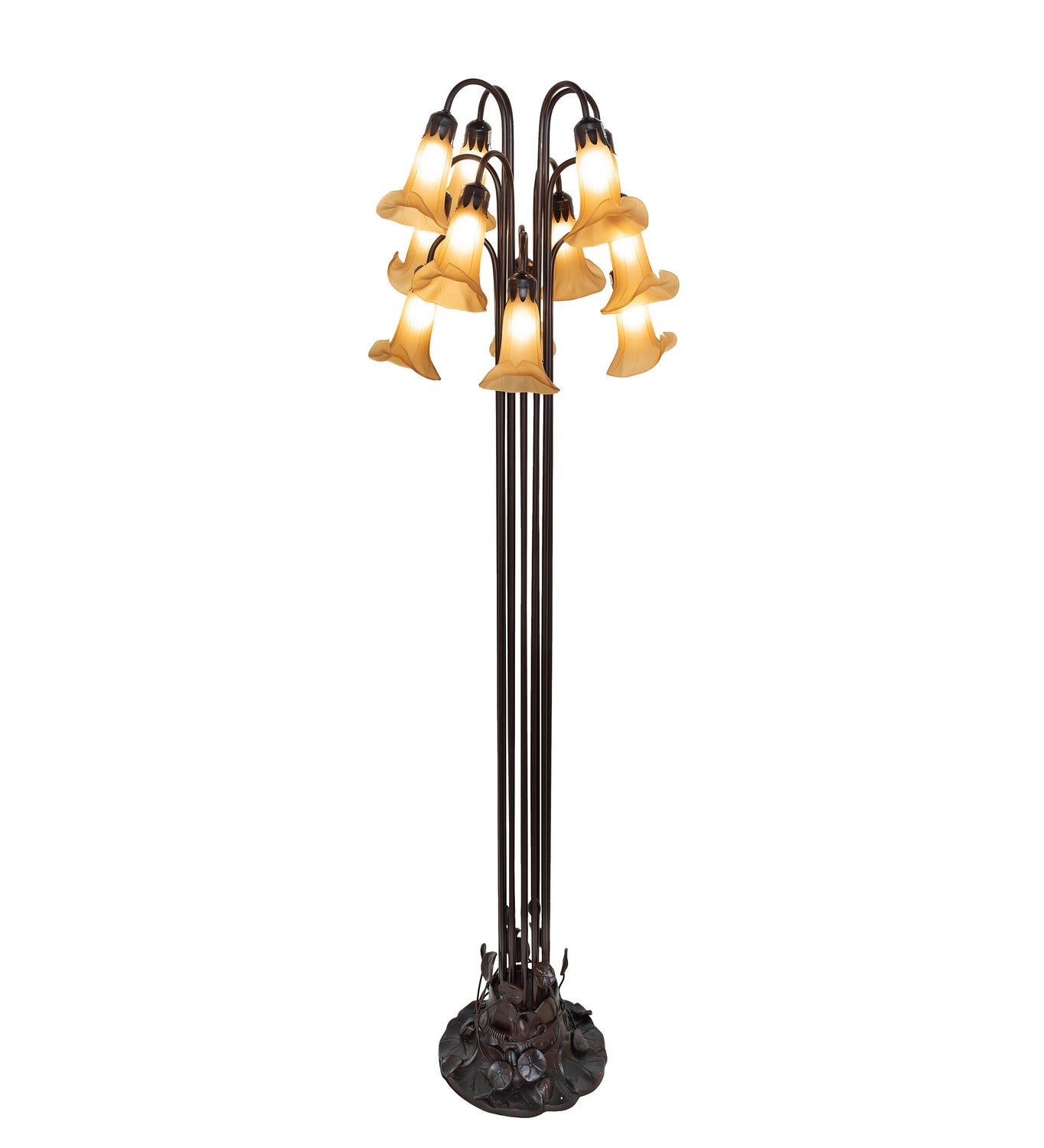 Meyda Tiffany - 251697 - 12 Light Floor Lamp - Amber - Mahogany Bronze