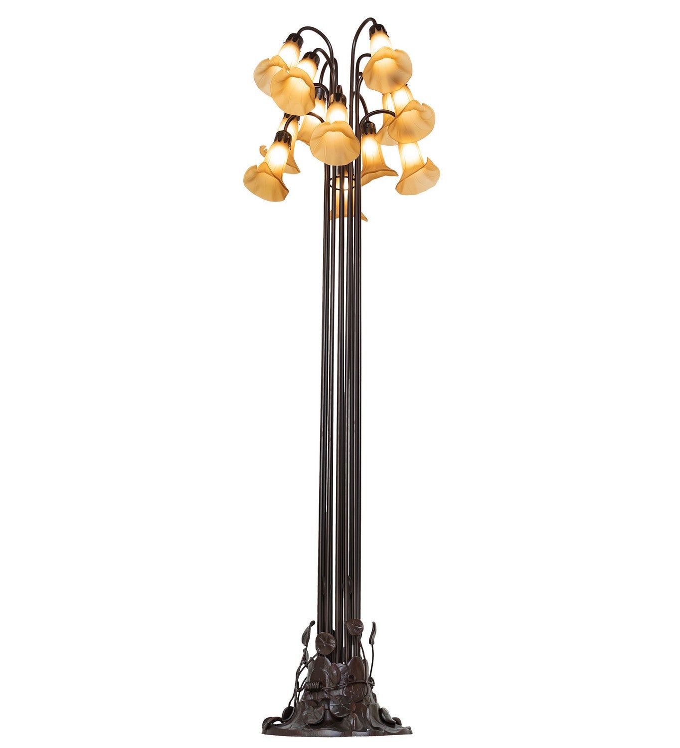 Meyda Tiffany - 251697 - 12 Light Floor Lamp - Amber - Mahogany Bronze