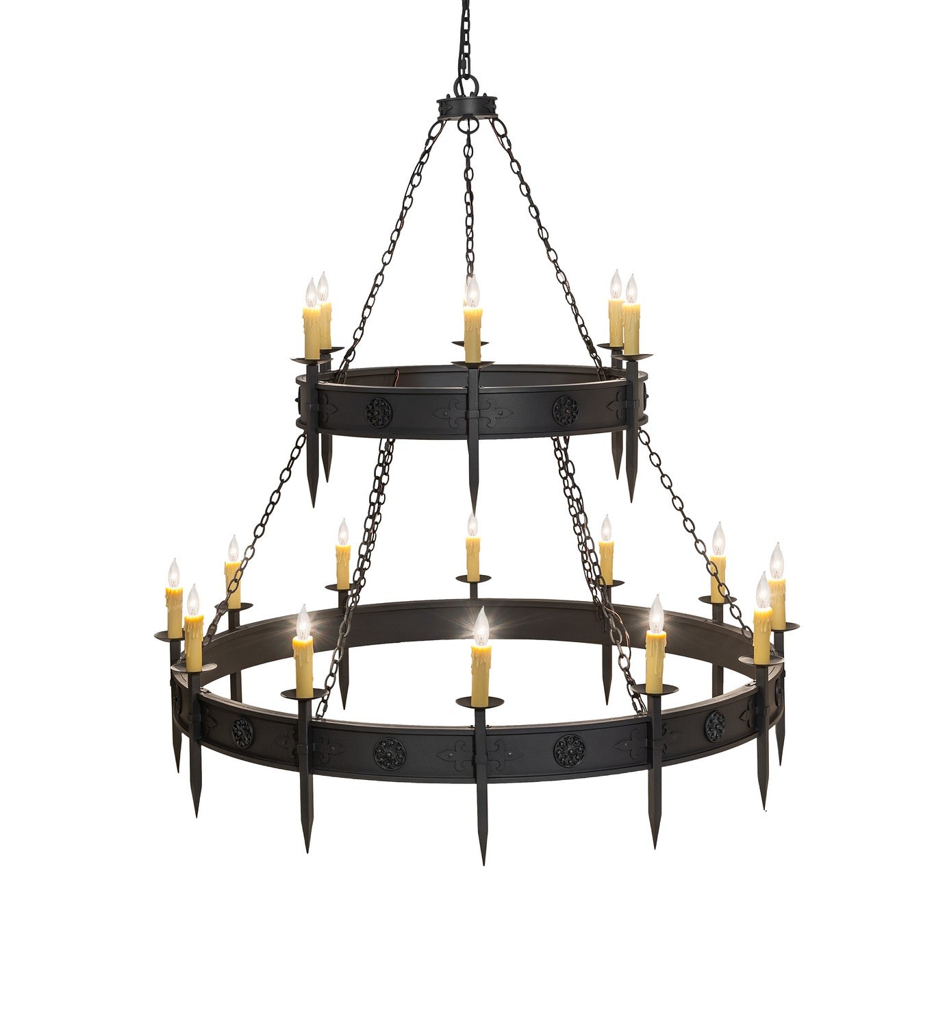 Meyda Tiffany - 254917 - 18 Light Chandelier - Calandra - Wrought Iron