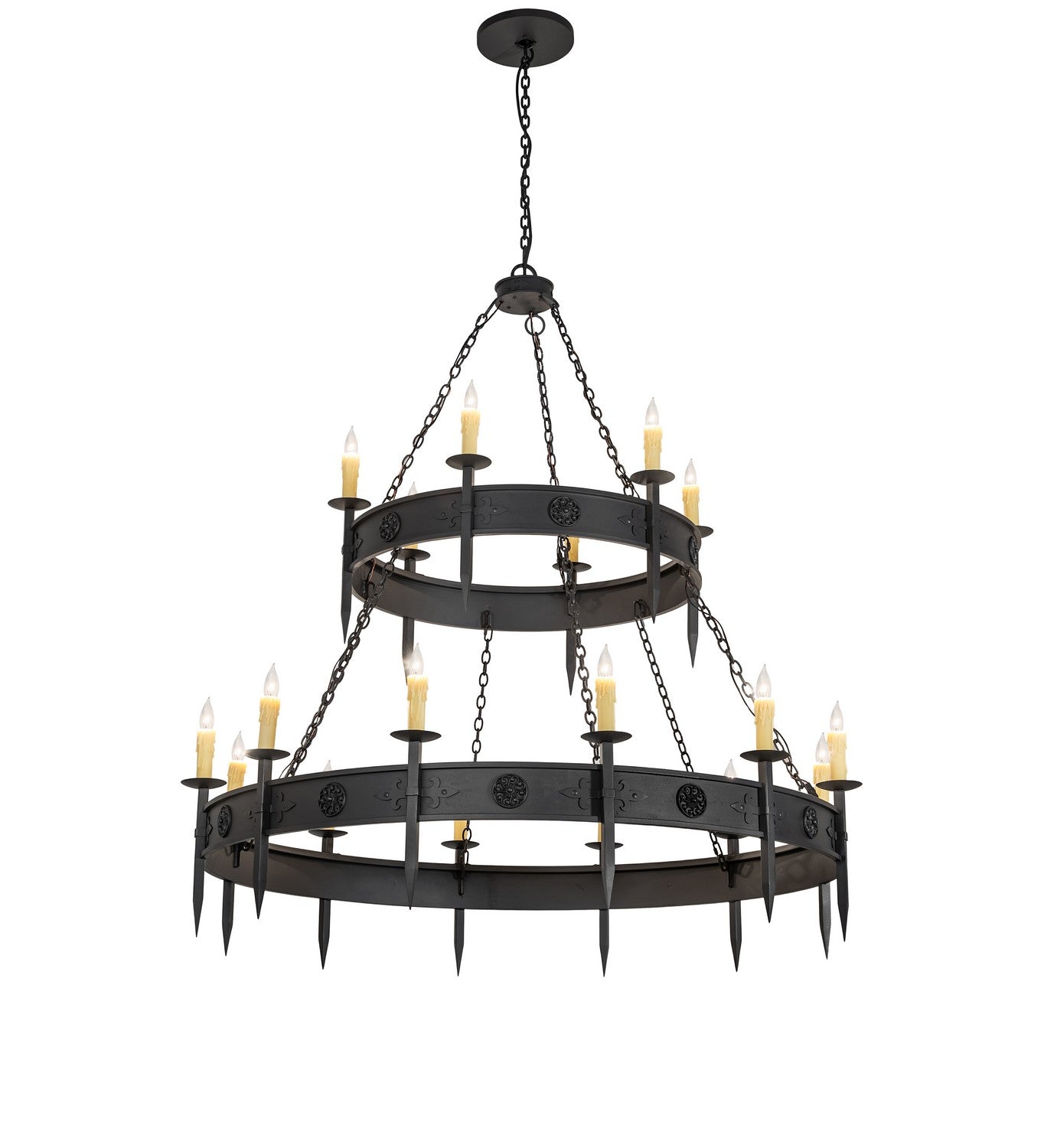 Meyda Tiffany - 254917 - 18 Light Chandelier - Calandra - Wrought Iron