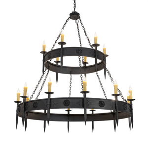 Meyda Tiffany - 254917 - 18 Light Chandelier - Calandra - Wrought Iron