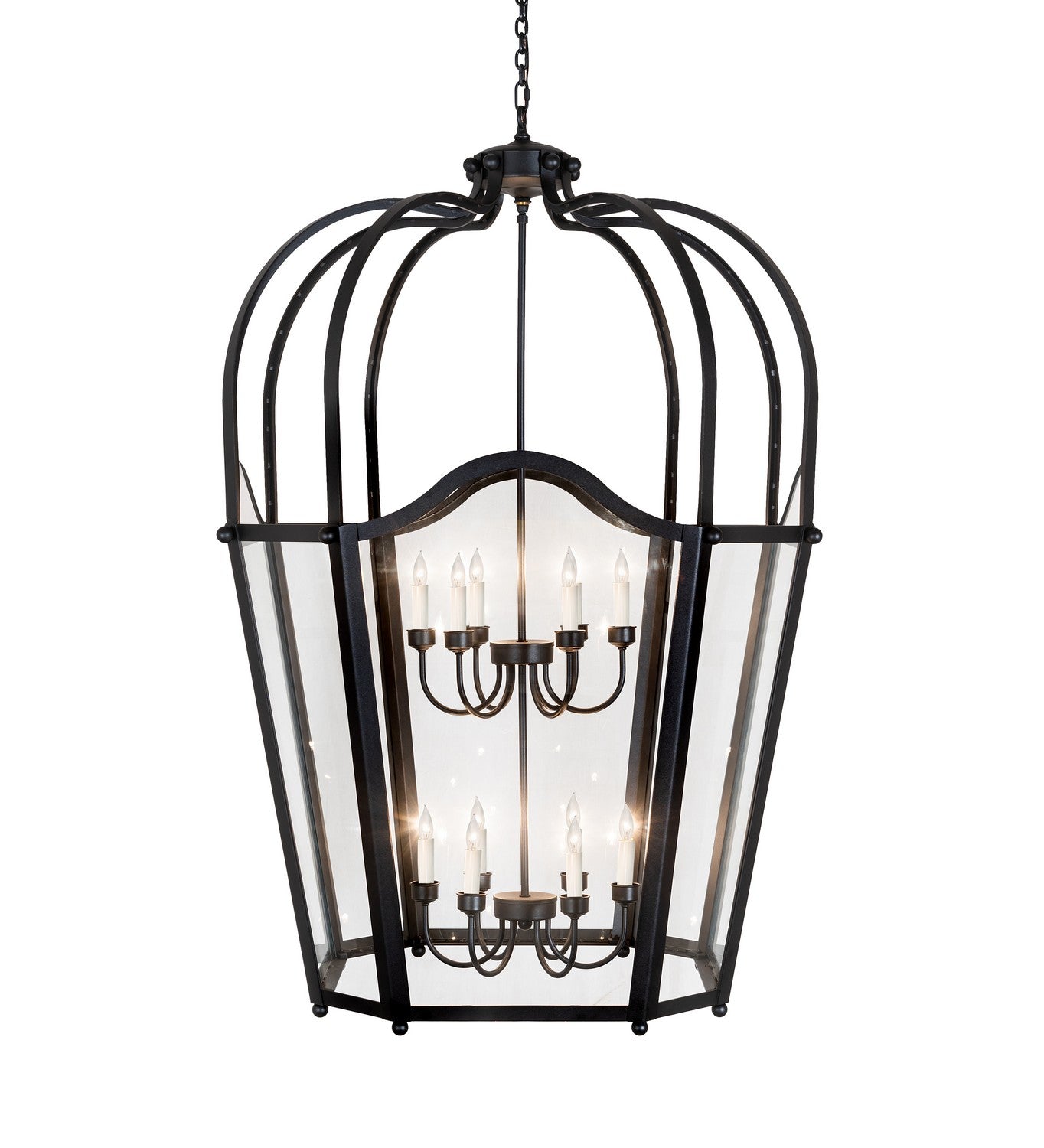 Meyda Tiffany - 265266 - 12 Light Pendant - Citadel - Textured Black