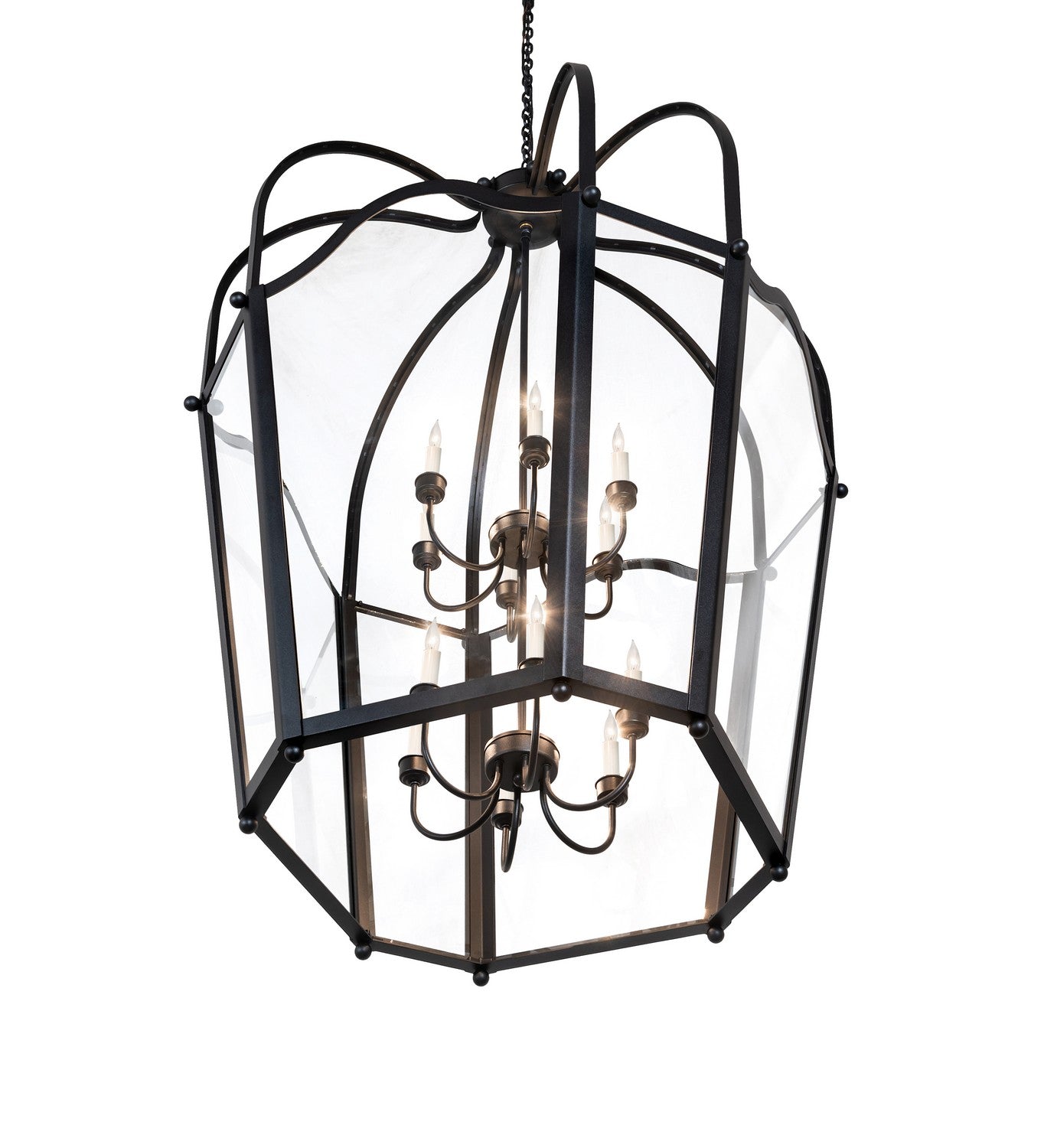 Meyda Tiffany - 265266 - 12 Light Pendant - Citadel - Textured Black