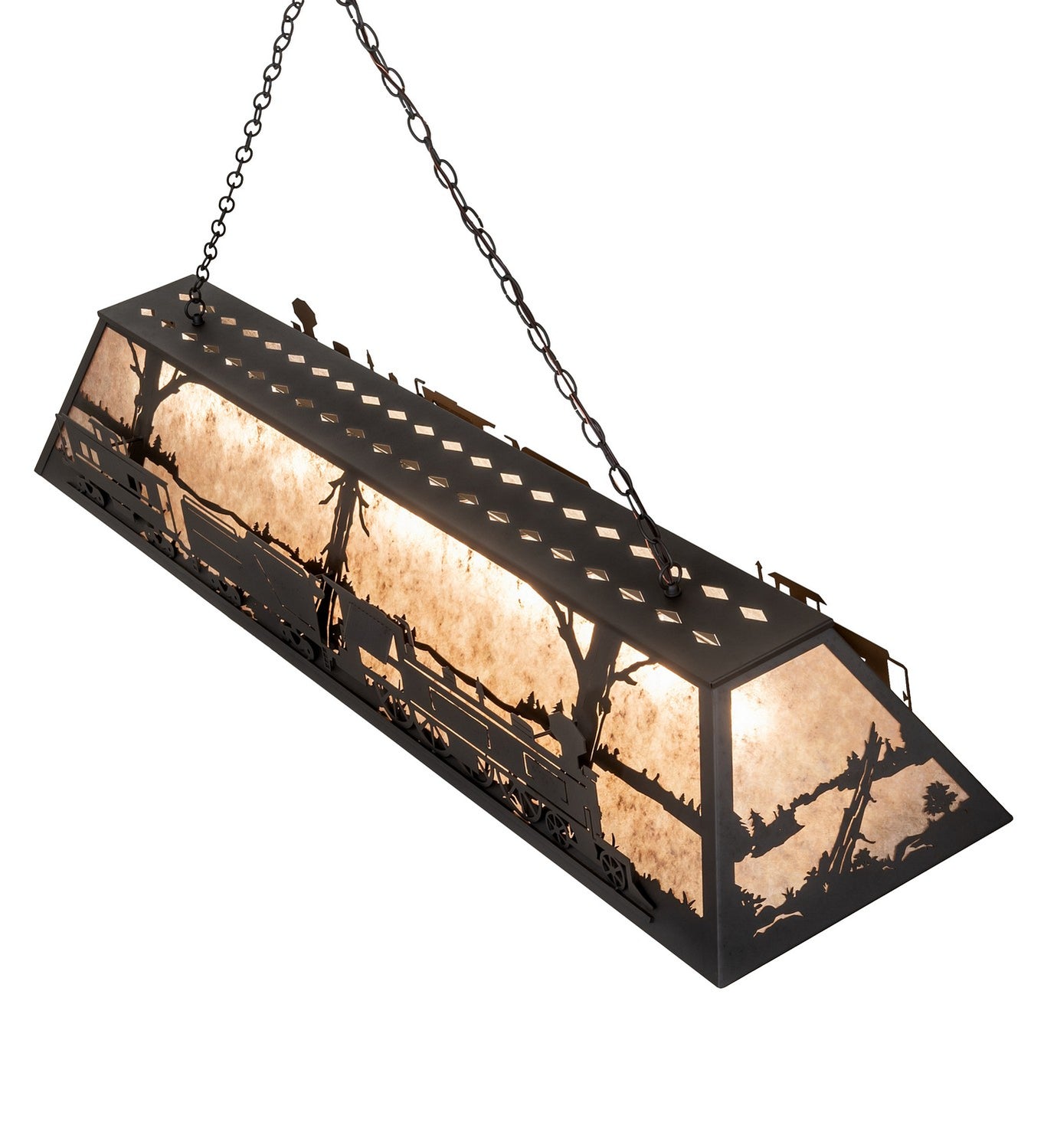 Meyda Tiffany - 265807 - 11 Light Pendant - Train - Old Wrought Iron