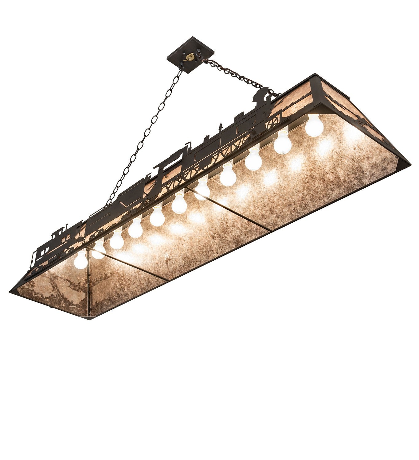 Meyda Tiffany - 265807 - 11 Light Pendant - Train - Old Wrought Iron