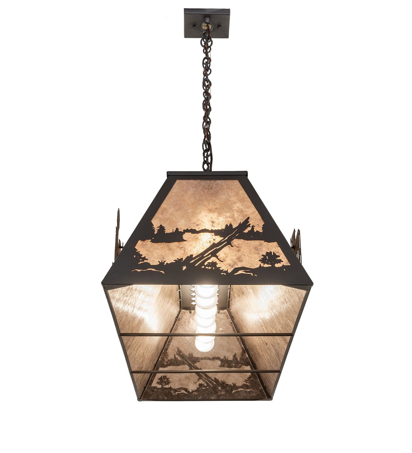 Meyda Tiffany - 265807 - 11 Light Pendant - Train - Old Wrought Iron