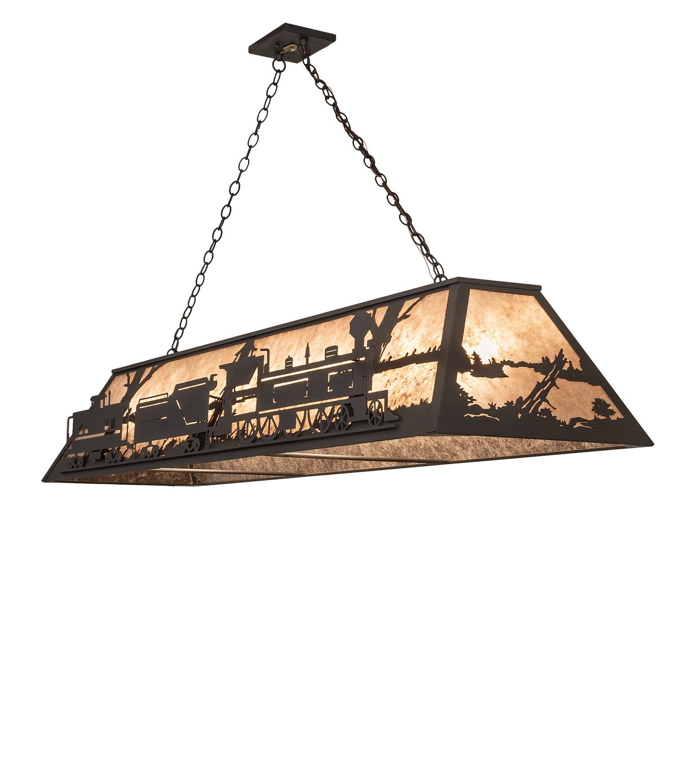 Meyda Tiffany - 265807 - 11 Light Pendant - Train - Old Wrought Iron