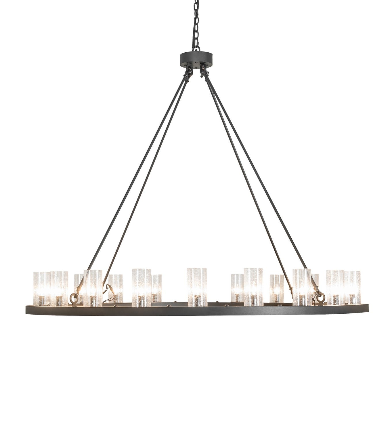 Meyda Tiffany - 266803 - 20 Light Chandelier - Loxley - Charred Iron