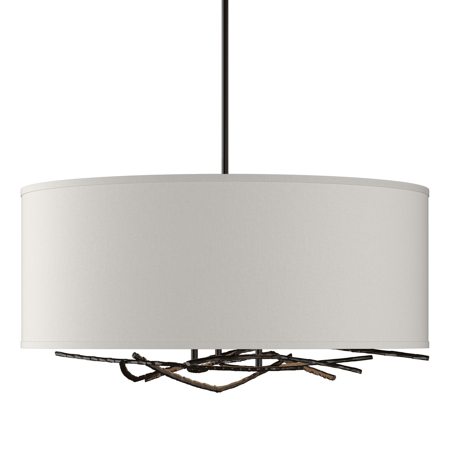 Hubbardton Forge - 137665-SKT-MULT-14-SE2201 - Brindille Drum Shade Pendant - Brindille - Oil Rubbed Bronze