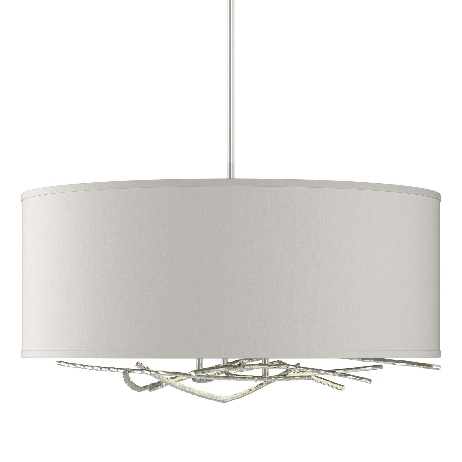 Hubbardton Forge - 137665-SKT-MULT-85-SE2201 - Brindille Drum Shade Pendant - Brindille - Sterling