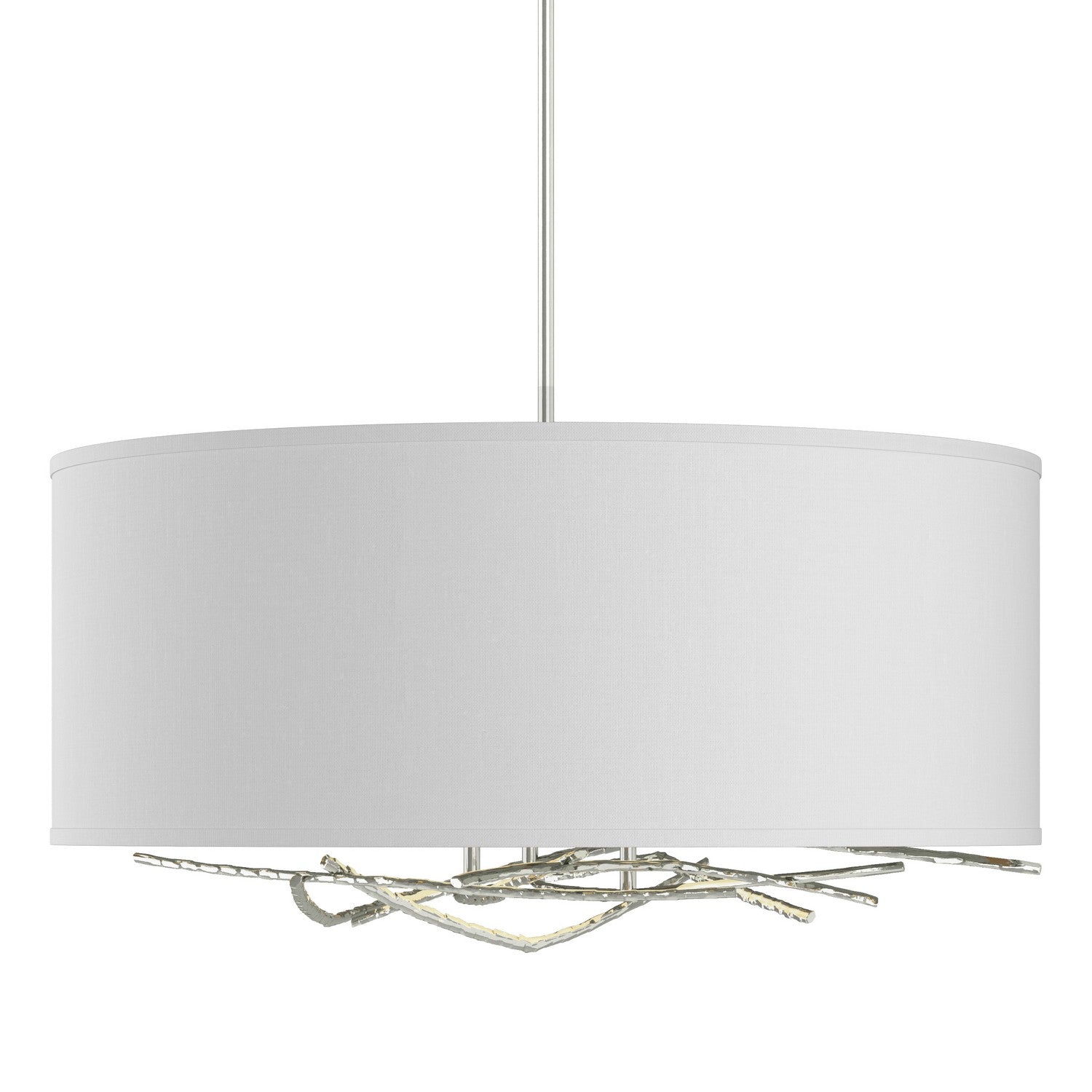 Hubbardton Forge - 137665-SKT-MULT-85-SF2201 - Brindille Drum Shade Pendant - Brindille - Sterling