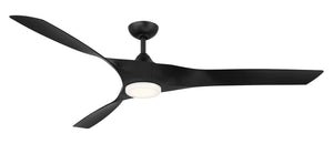 Wind River Fan Company - WR2121MB - 70"Ceiling Fan - Willow XL - Matte Black