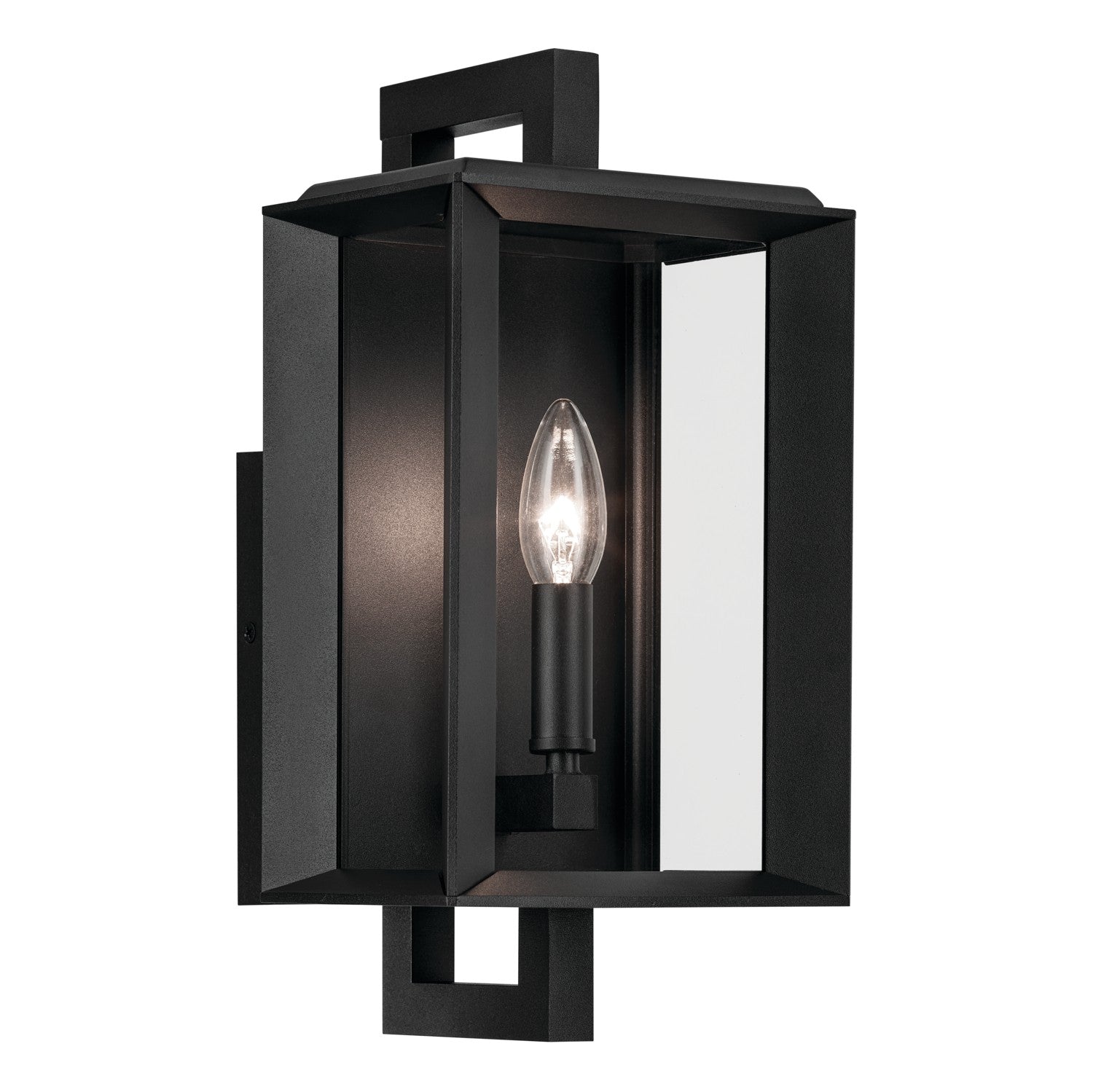 Kichler - 59131BKT - One Light Outdoor Wall Mount - Kroft - Textured Black