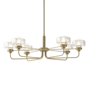 Hubbardton Forge - 137840-SKT-MULT-84-YE0592 - Six Light Pendant - Nola - Soft Gold