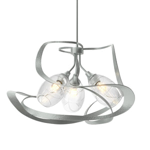 Hubbardton Forge - 137855-SKT-MULT-82-ZM0621 - Three Light Pendant - Nest - Vintage Platinum