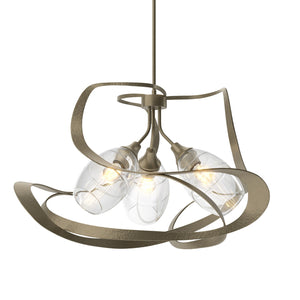 Hubbardton Forge - 137855-SKT-MULT-84-ZM0621 - Three Light Pendant - Nest - Soft Gold