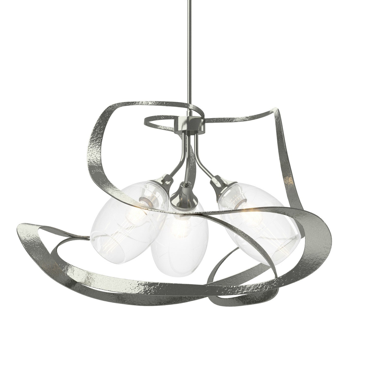 Hubbardton Forge - 137855-SKT-MULT-85-ZM0621 - Three Light Pendant - Nest - Sterling