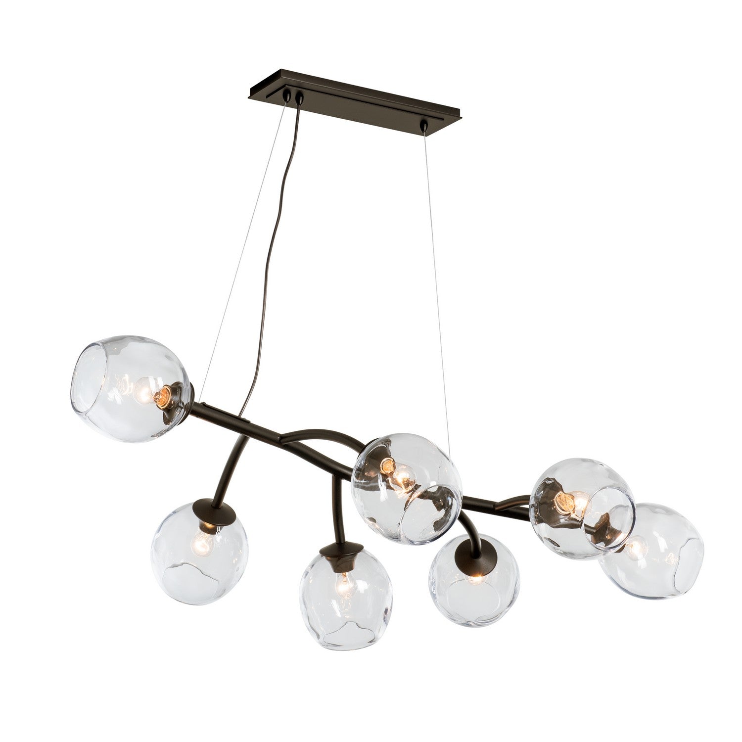 Hubbardton Forge - 138573-SKT-STND-14-ZM0588 - Seven Light Pendant - Vine - Oil Rubbed Bronze